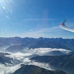 Flugwegposition um 10:21:54: Aufgenommen in der Nähe von Gemeinde Kalwang, 8775, Österreich in 2247 Meter